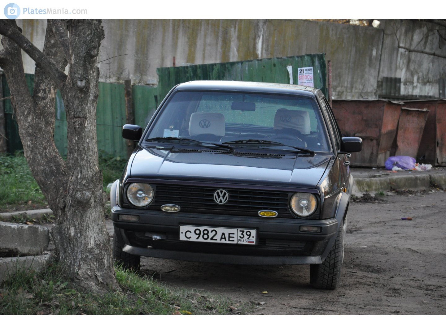с 982 ае 39, Volkswagen Golf 2nd gen 3-door Hatch (19/1G), 1983–1992