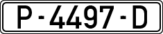 License plates of Spain, 1971 year series
