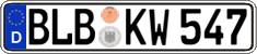 German license plate, Regular plates