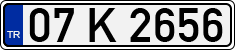 License plate of Turkey, Regular plates