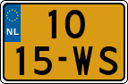 License plate of the Netherlands, Trailers