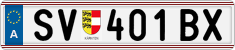 License plate of Austria, Regular plates