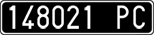 License plate of Italy, Cars (1927 year series)