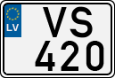 License plate of Latvia, Regular car plates