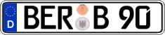 German license plate, Regular plates