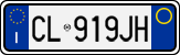 License plate of Italy, Cars (1994 year series)