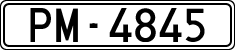 License plates of Spain, 1900 year series