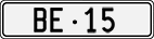 License plate of Switzerland, Cars