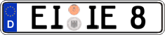 German license plate, Regular plates