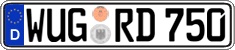 German license plate, Regular plates