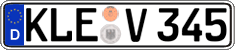 German license plate, Regular plates