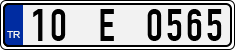 License plate of Turkey, Regular plates