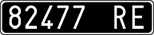 License plate of Italy, Cars (1927 year series)