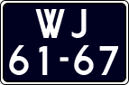 License plate of the Netherlands, Trailers
