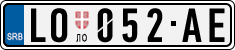 License plate of Serbia, Cars