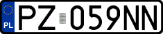 License plates of Poland, Regular car plates