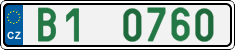 License plate of the Czech Republic, Dealer (2001)