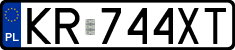 License plates of Poland, Regular car plates