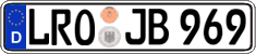 German license plate, Regular plates