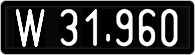 License plate of Austria, 1947 year system