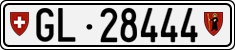 License plate of Switzerland, Cars