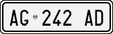 License plate of Italy, Cars (1994 year series)