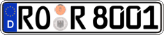 German license plate, Regular plates