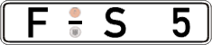 German license plate, Regular plates