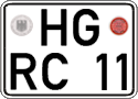 German license plate, Regular plates