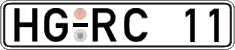 German license plate, Regular plates