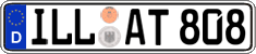 German license plate, Regular plates