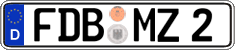 German license plate, Regular plates