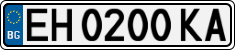 License plate of Bulgaria, Cars