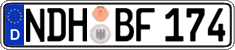 German license plate, Regular plates