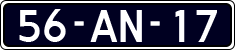 License plate of the Netherlands, Cars