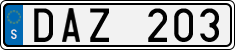 License plate of Sweden, Regular plates
