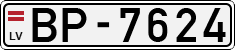 License plate of Latvia, Regular car plates