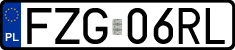 License plates of Poland, Regular car plates