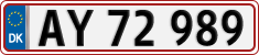 License plate of Denmark, Regular plates