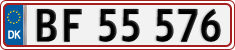 License plate of Denmark, Regular plates