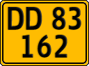 License plate of Denmark, Commercial vehicles
