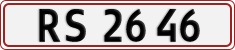 License plate of Denmark, Regular plates