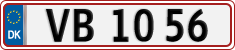 License plate of Denmark, Regular plates