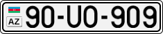 License plate of Azerbaijan, Cars