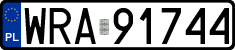 License plates of Poland, Regular car plates