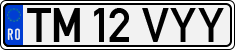 License plate of Romania, Regular plates