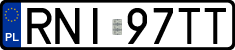 License plates of Poland, Regular car plates