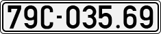 License plate of Vietnam, Cars