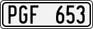 License plate of Sweden, Regular plates