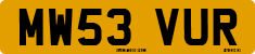 License plate of the United Kingdom, 2001 year system